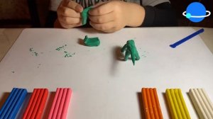 Трицератопс из пластилина 🦖 |  Triceratops plasticine