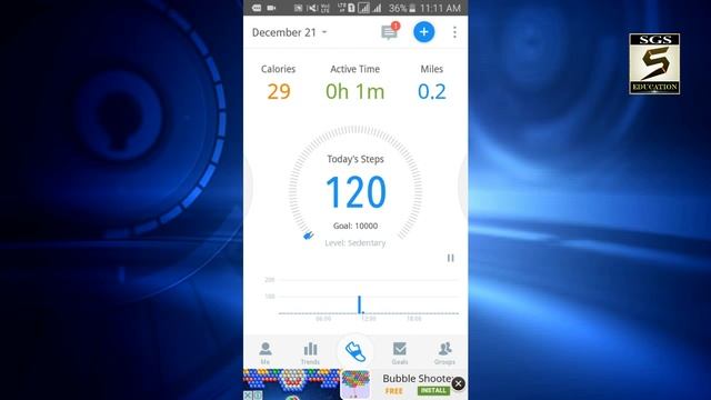 Daily Step Count Your Android Phone | SGS EDUCATION смотреть онлайн
