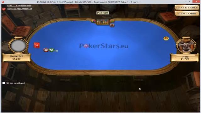 Texas holdem poker heads up - 1.5 Dollar Pokerstars -- Svenska смотреть онлайн