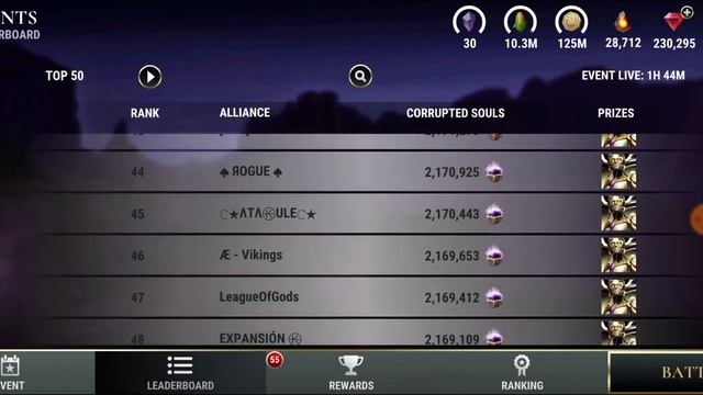 dawn of titans Nexus event top 50 alliance's history has been made highest soul event смотреть онлайн