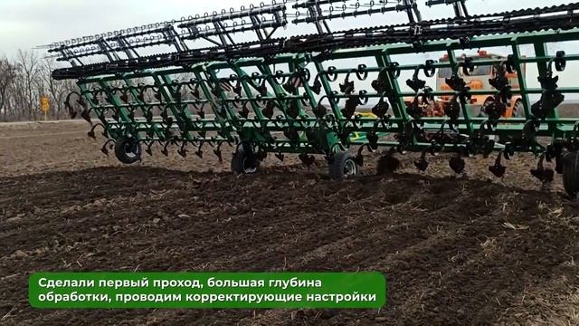 Первое испытание в поле культиватора КПУ-12ПЕ с евроскладыванием