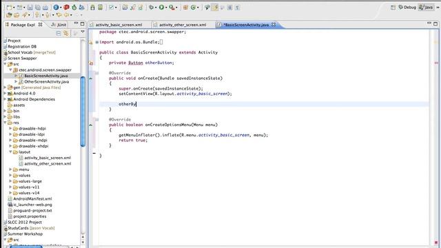 Swapping Screens in Android - HD.mp4