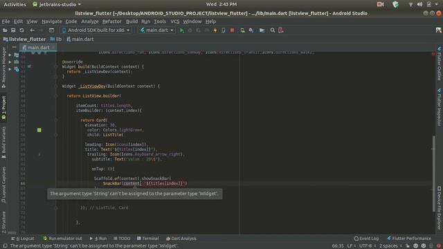 Responsive ListView with SnackBar [ Part-4 ] - Flutter Tutorial ...