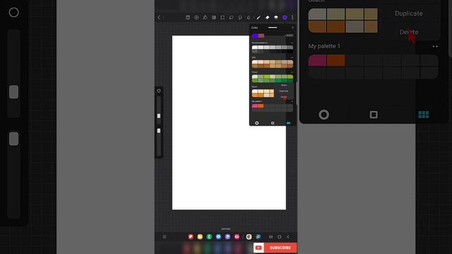 HIPAINT | Create Your Own COLOR PALETTE , Beginners Hipaint Tutorial, Procreate For Android