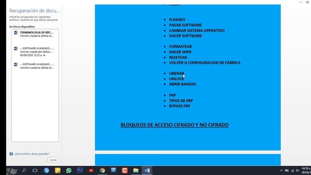 TERMINOLOGIAS MAS USADOS EN SOFTWATE смотреть онлайн