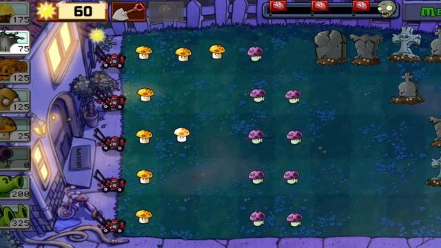Plants vs Zombies mobile: Night lvl 3-4 | Adventure 2 | Hard level