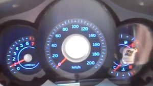 Приборная панель Chery Kimo при заведении двиг.