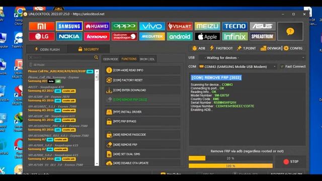 SAMSUNG | S10 Plus Android 11 (&) 12 Frp Bypass With Unlocktool 2022 Mathd one click only WBChannel