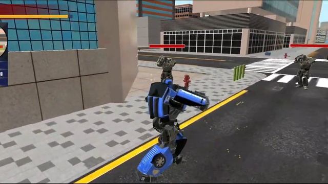 New Blue Tank #2 - Police Robot Car Transformation Simulator - Android Gameplay смотреть онлайн