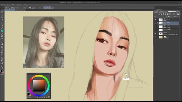 Painting a Face / Simple and Easy / Clip Studio Paint Pro feat. Ishiko смотреть онлайн