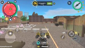 Rope Hero: Vice Town (Transformer Truck Destroy Army Helicopter) Robot Machine - Android Gameplay H