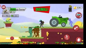 1000 Zombie Chapter 3 Fields Level 118-119 Stickman Zombie Shooter android game
