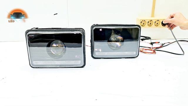 Lada ОКА тюнинг комплект фар светодиодный с ДХО поворот от Ledstudio