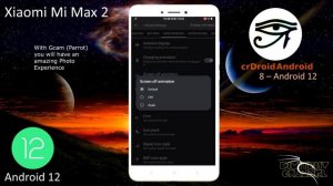 CrDroid 8.13 for Xiaomi Mi Max 2 - Android 12 Custom ROM