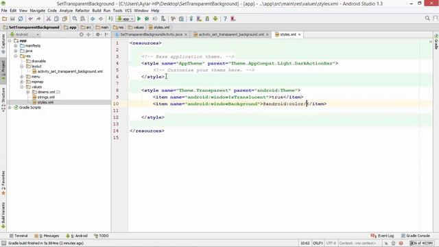 Set Transparent Background in android apps смотреть онлайн