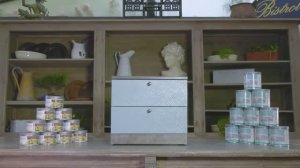 296. Облака Венеры - мерцающий цемент на ламинате (краски Rio Verde)