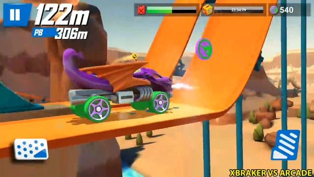Hot Wheels: Race Off - New Vehicle Dragon Blaster Supercharged Unlocked Android Gameplay смотреть онлайн