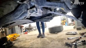 замена сайлентблоков передних и нижних рычагов.шаровая опора.втулка стабилизатора.  Додж Челленджер