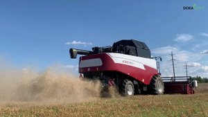 DokaGene. Уборка зерновых культур новым комбайном ACROS