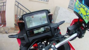 android auto sin cables en honda crf1100 africa twin...wireless android auto on honda africa twin