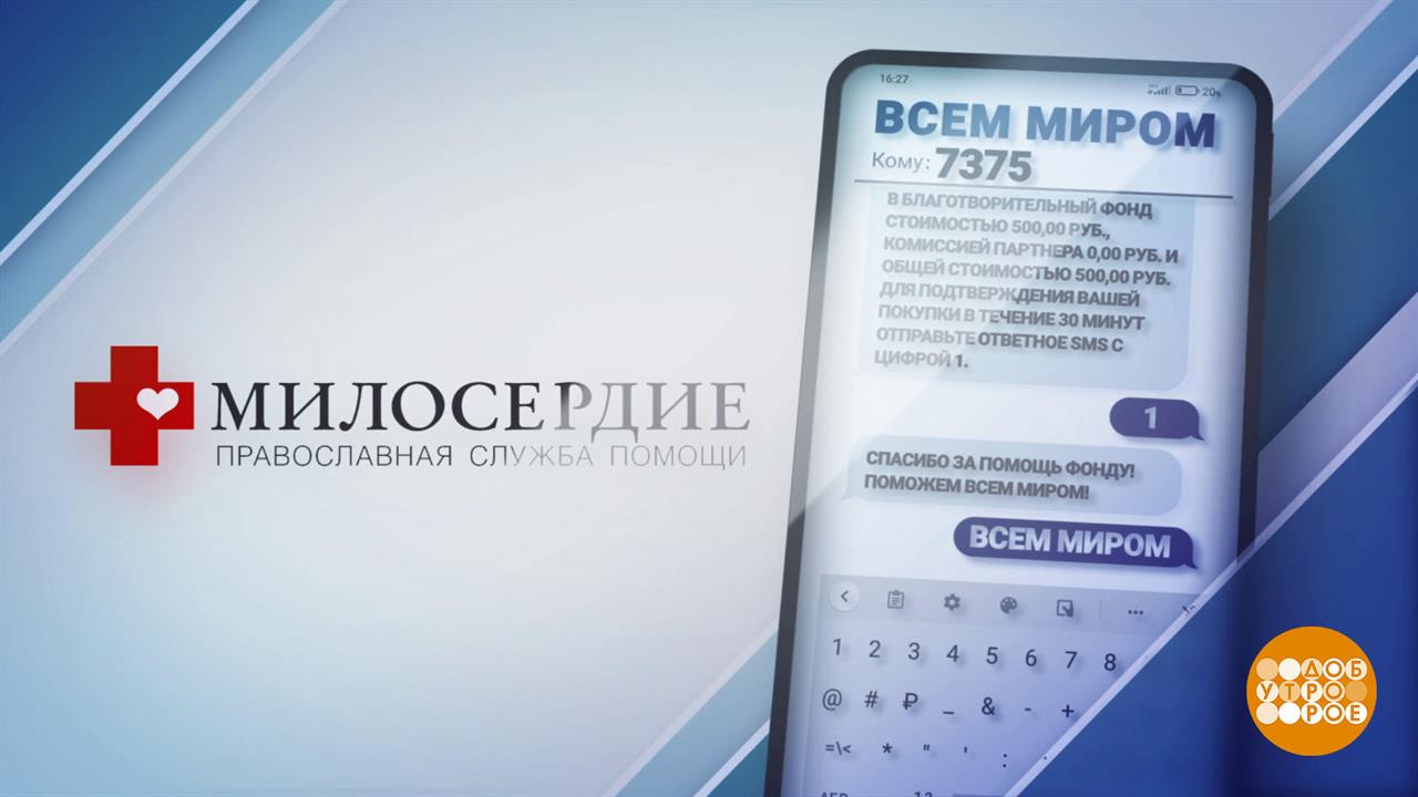 Поможем подопечным службы "Милосердие"! Доброе утро. Фрагмент выпуска от 17.10.2024