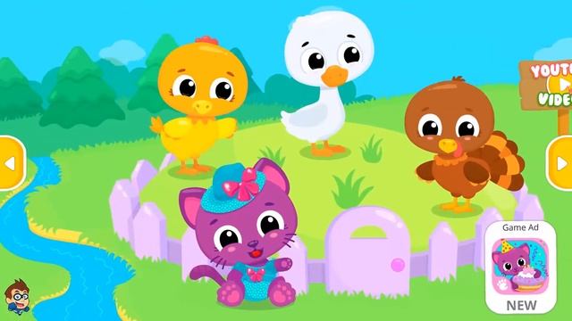 Cute & Tiny Farm Animals - Baby Pet Village - Fun Pet Care & Learn Animals By Cute & Tiny Baby Game смотреть онлайн