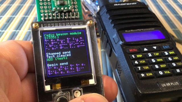 ESPboy CW radio beacon Si5351 смотреть онлайн