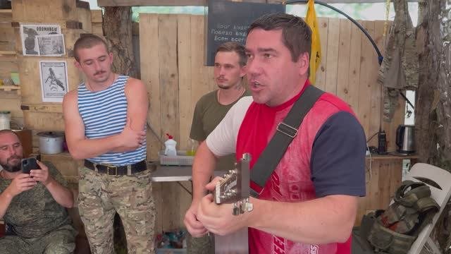 Стас Александровский выступление перед бойцами в Запорожской области, июнь 2024