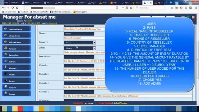 creat a resseller in panel multics user manager/user manager طريقة اضافة يوزر في لوحة التحكم смотреть онлайн