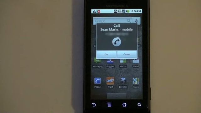 Android 2.0 Voice Dialing with Phone wide search смотреть онлайн