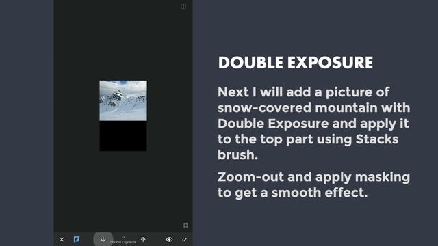 Creating Winter Look with Double Exposure and Curves in Snapseed | Android | iPhone