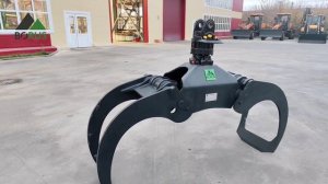 Обзор маятникового лесозахвата Borus для экскаватора или перегружателя