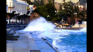 Ялта разрушительный шторм 1969 года  Крым шторм XX века  Ретро фото