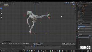 Blender 2.83 ： Animation Correction & Clean-Up Frames (In 60 Seconds!) [Royal Skies]