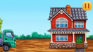 Build a House | Truck games for Kids #6 (Android gameplay) | Cute Little Games