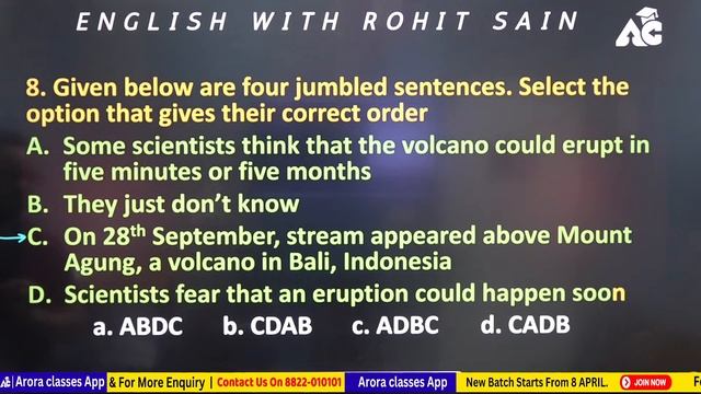 English Mock Test | Punjab Police Constable and SI 2024 | Class-207 | English By Rohit Sain Sir