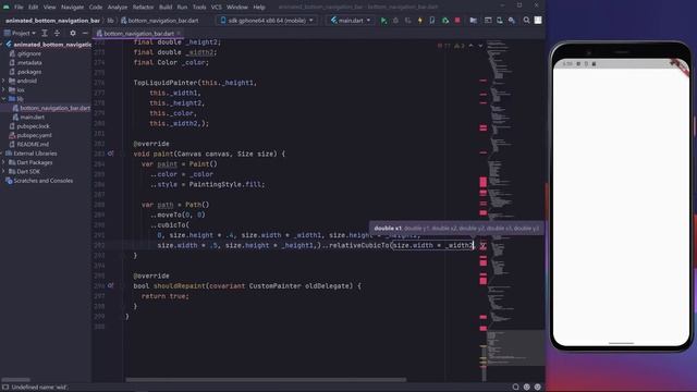 Liquid Tab Bar in Flutter | Bottom Navigation Bar  | Speed Code | Let's Learn Flutter