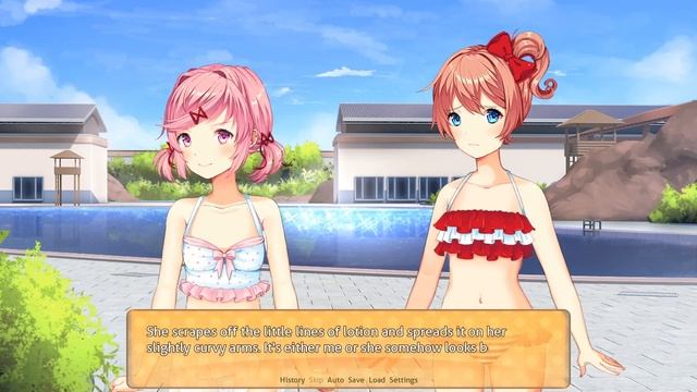 DDLC Summertime Mod - Part 8: SWIMSUIT FANSERVICE смотреть онлайн