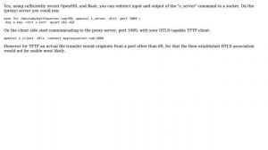 Use openssl s_server as a reverse proxy (2 Solutions!!)