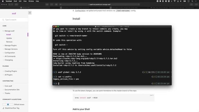 Installing Ruby on Rails Using asdf #RubyOnRails