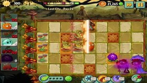 Plants vs Zombies 2 : Lost City - Day 24 Walkthrough