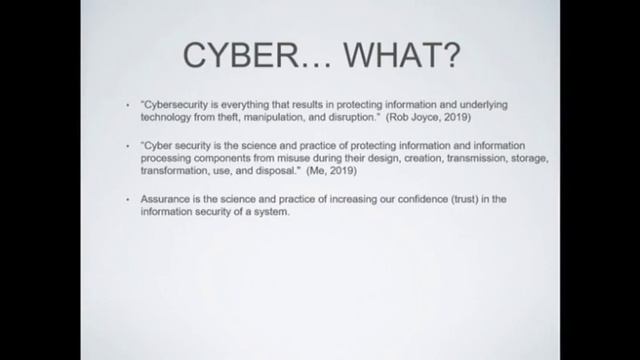 CERIAS - Rethinking Cyber Security смотреть онлайн