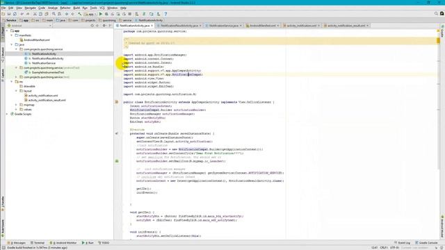 Notification Service in Android Studio смотреть онлайн