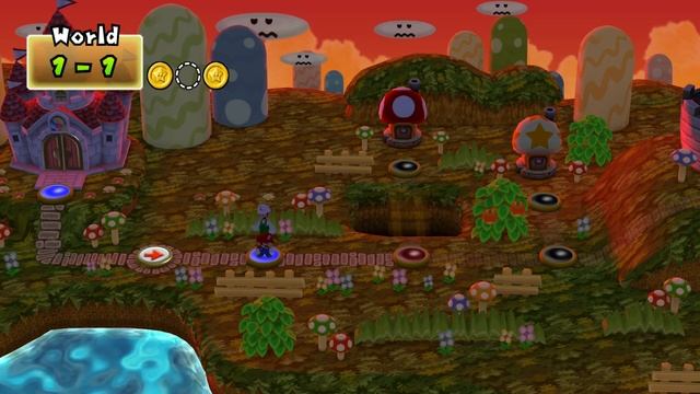 New Super Mario Bros.Wii Sunshine Paradise Player - Walkthrough - #01 смотреть онлайн