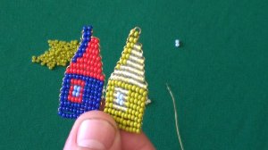 Домик из бисера в технике параллельного плетения