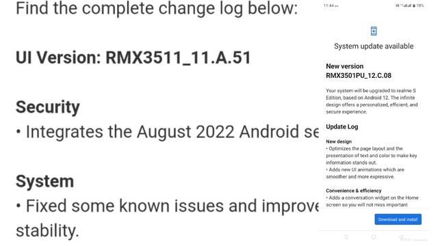 Realme C35 New Software Update A.51 September 2022,Realme C35 Android 12 Update Realme UI 3.0 updat