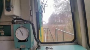 Задним ходом 🚂 На тепловозе ЧМЭ3, вид из кабины машиниста