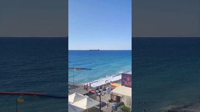 Ялта Приморский пляж сегодня в 8:30 утра, штормит