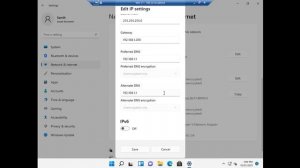 Windows 11 Change Network IPv4 or IPv6