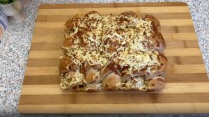 Сырный хлеб на закваске.  Очень вкусный!